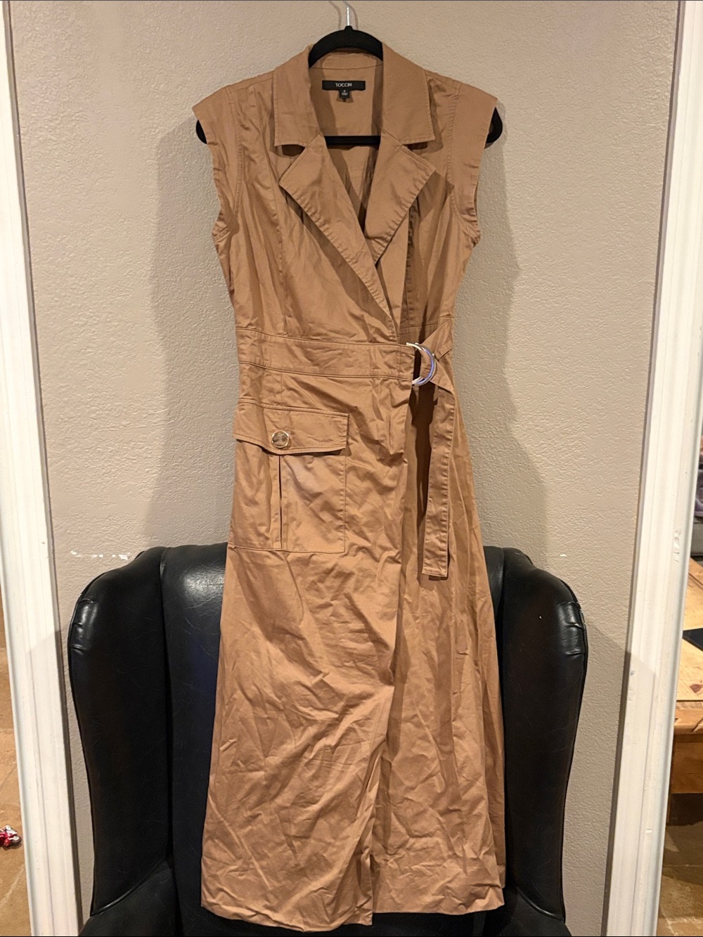 TOCCIN Silvia Wrap Midi Dress
